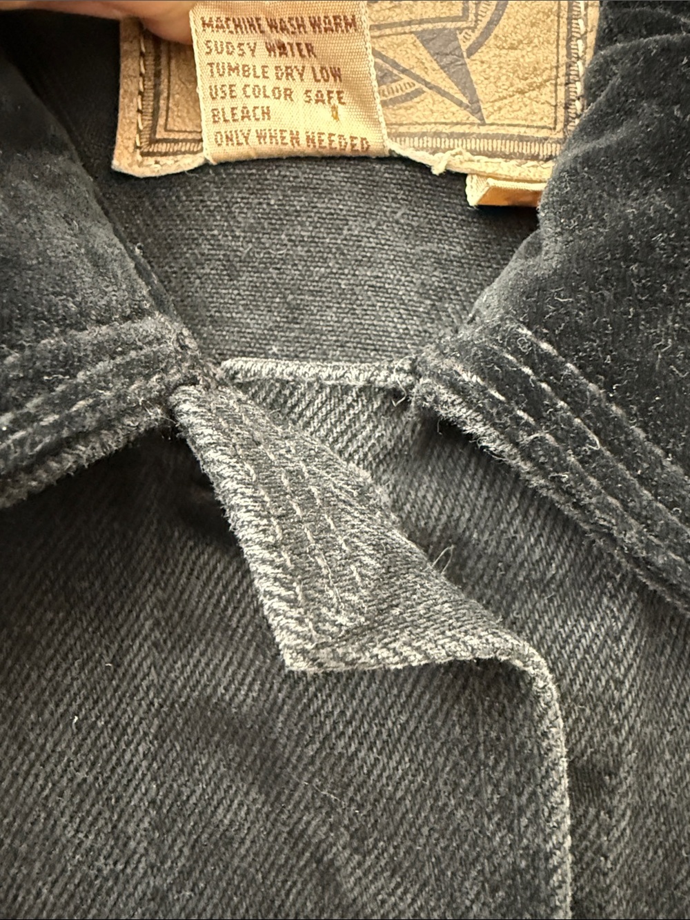Vintage AMI Men's Black Cotton Field Jacket // M // Y2K - Picture 5 of 15